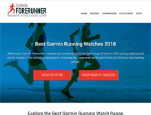 Tablet Screenshot of garminforerunner.com